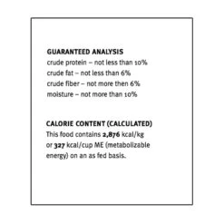 Sojos Grain-Free Dog Food Mix -Pet Sales Store SojosGrainFreeDogFoodMixGuaranteedAnalysis