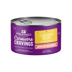 Stella & Chewy's Carnivore Cravings Minced Morsels Chicken Wet Cat Food -Pet Sales Store Stella Chewy sCarnCravMincMorsChicken5.2ozCan