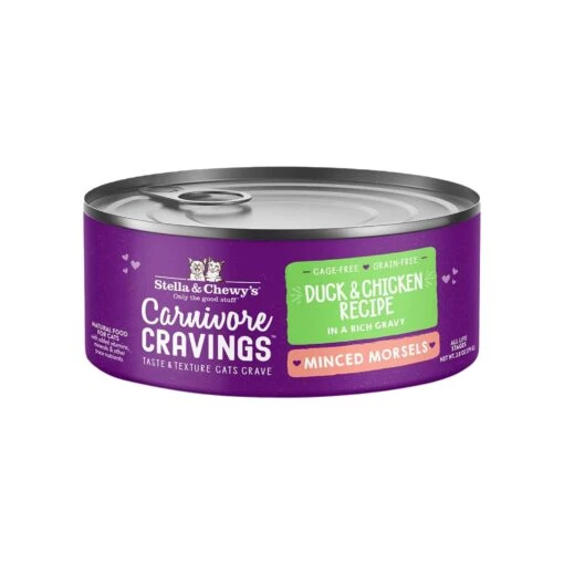 Stella & Chewy's Carnivore Cravings Minced Morsels Chicken & Duck Wet Cat Food 5 Stella & Chewy's Carnivore Cravings Minced Morsels Chicken & Duck Wet Cat Food -Pet Sales Store Stella Chewy sCarnCravMincMorsChicken Duck2.8ozCan