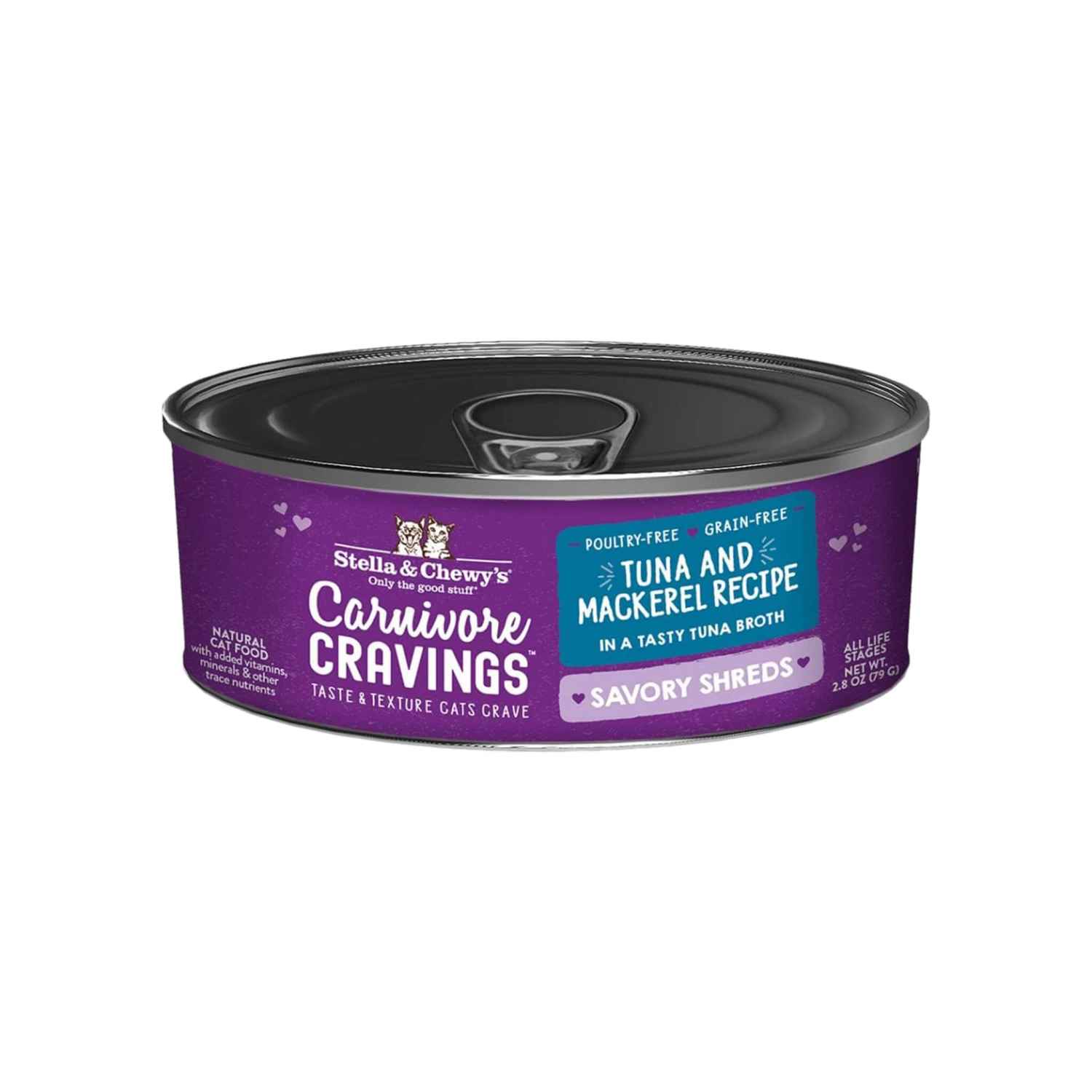 Stella & Chewy's Carnivore Cravings Savory Shreds Tuna & Mackerel Wet Cat Food 1 Stella & Chewy's Carnivore Cravings Savory Shreds Tuna & Mackerel Wet Cat Food