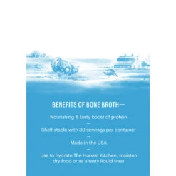 The Honest Kitchen Bone Broth Liquid Dog & Cat Treat 7 The Honest Kitchen Bone Broth Liquid Dog & Cat Treat -Pet Sales Store THK BoneBroth Turkey Info