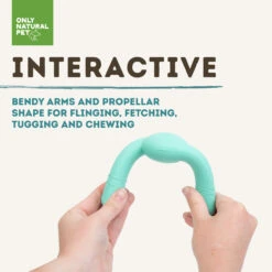 Only Natural Pet Natural Rubber Bond Building Fetch And Tug Dog Toys -Pet Sales Store TealFling FletchInteractiveInfographic