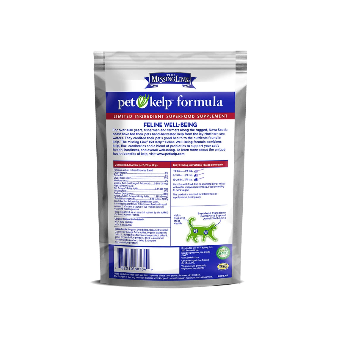 The Missing Link Pet Kelp Formula Feline Well-Being Cat Supplement 2 The Missing Link Pet Kelp Formula Feline Well-Being Cat Supplement - Image 2