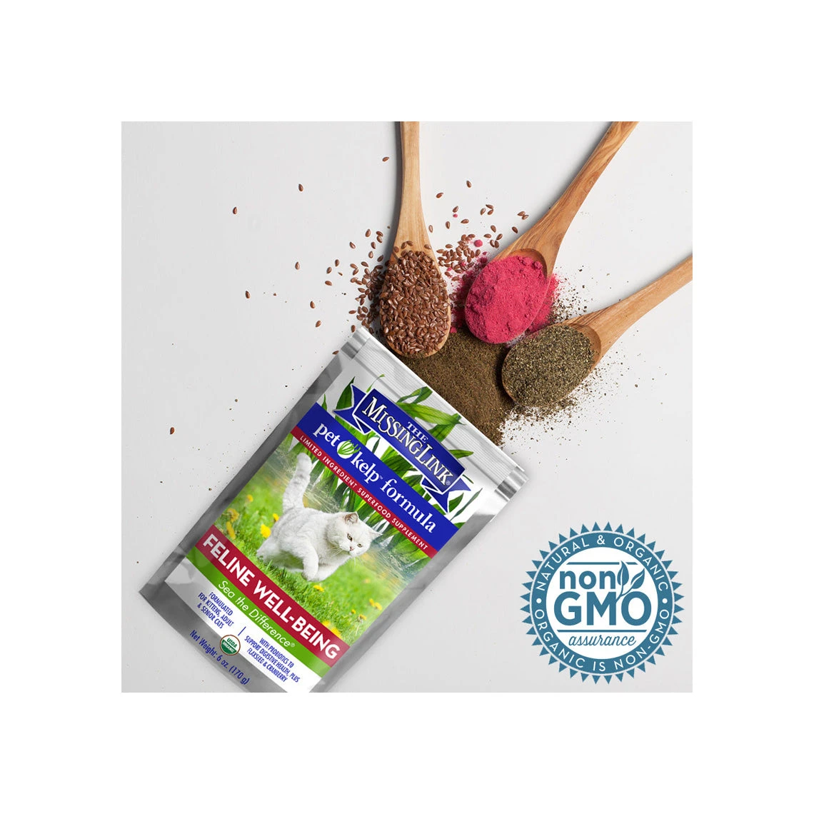 The Missing Link Pet Kelp Formula Feline Well-Being Cat Supplement 3 The Missing Link Pet Kelp Formula Feline Well-Being Cat Supplement - Image 3