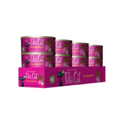 Tiki Cat Grill Canned Shredded Stew Cat Food -Pet Sales Store TikiCat TunaCrabSurimi 2.8oz Case