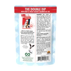 Weruva Dogs In The Kitchen Wet Dog Food -Pet Sales Store WeruvaDogsintheKitchenWetDogFoodTheDoubleDipwithBeef WildCaughtSalmonAuJusBackofBag