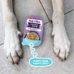 Weruva Meals 'n More Skin & Coat Wet Dog Food -Pet Sales Store WeruvaMeals nMoreSkin CoatWetDogFoodSteakFritesLifestyle