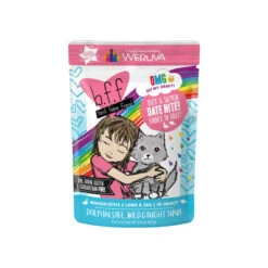 Best Feline Friend BFF Oh My Gravy! Grain-Free Wet Cat Food Pouches -Pet Sales Store Weruva OMG DuckSalmon DateNight Front