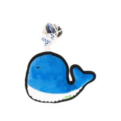 Only Natural Pet Sea Creatures Recycled Plush Dog Toys -Pet Sales Store WinstontheWhaleSeaCreaturesPlushDogToyFront
