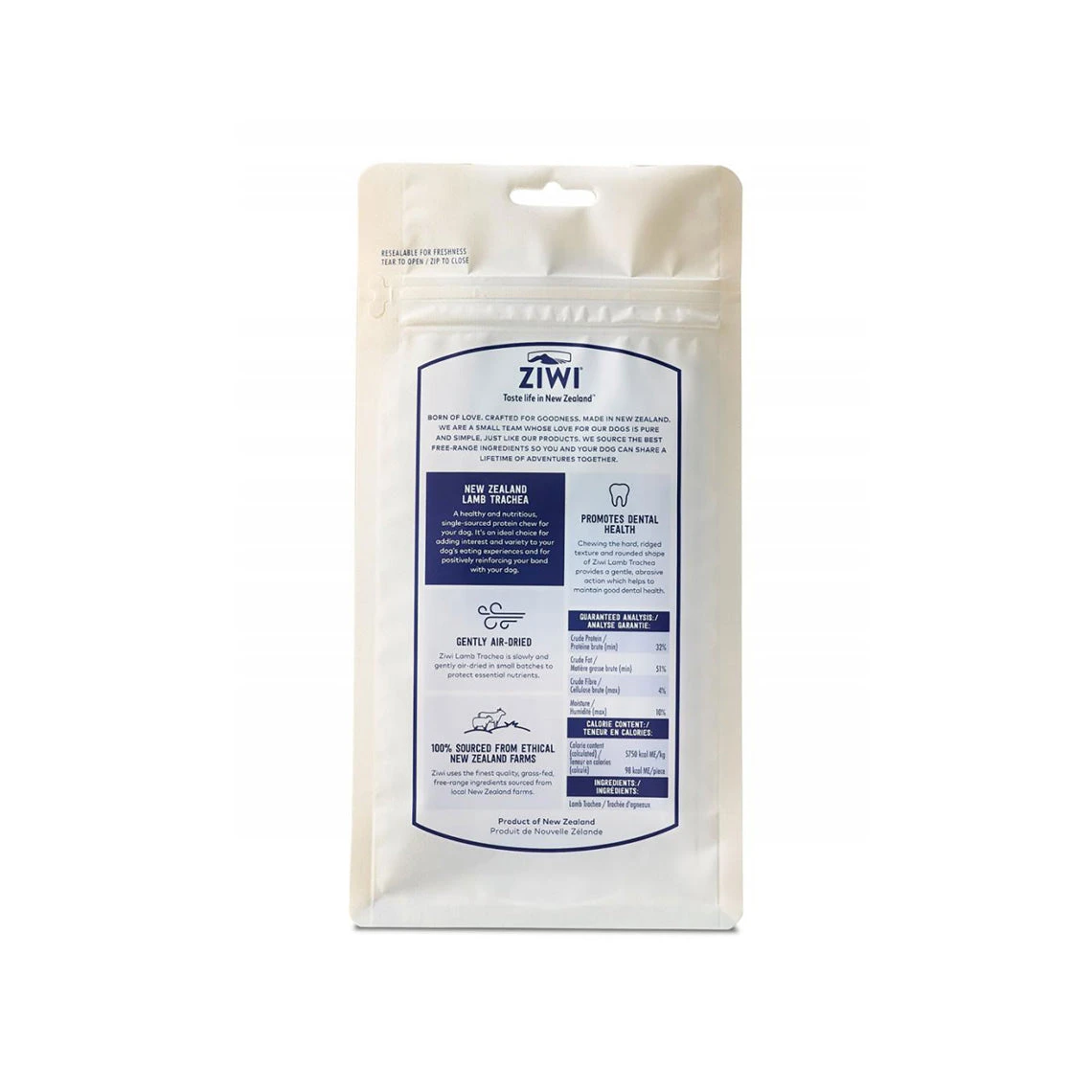 Ziwi New Zealand Lamb Trachea Natural Chew For Dogs 2 Ziwi New Zealand Lamb Trachea Natural Chew For Dogs - Image 2
