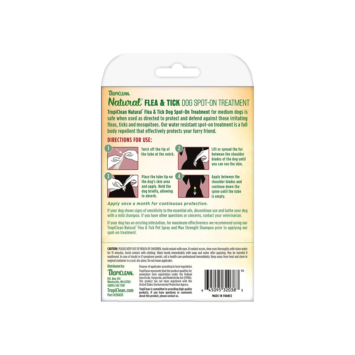 Tropiclean Natural Flea & Tick Spot On Treatment For Dogs 4 Tropiclean Natural Flea & Tick Spot On Treatment For Dogs - Image 4